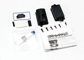 Traxxas 3628 Box, receiver (sealed)/ foam pad/2.5x8mm CS (4)/ 3x10mm CS (2)