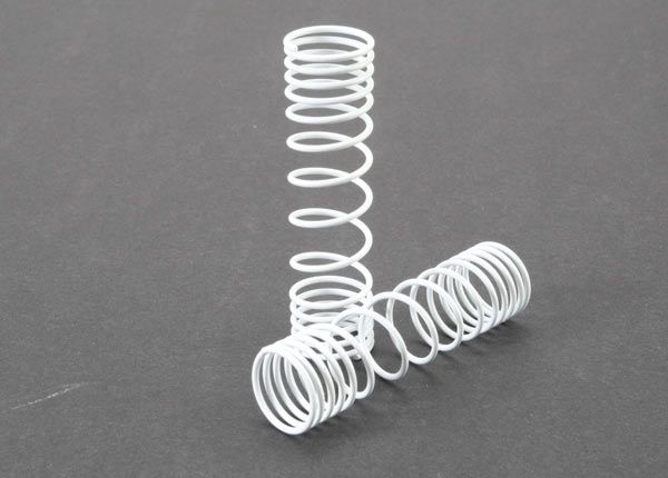 Traxxas 5858 Springs, rear (white) (progressive rate) (2