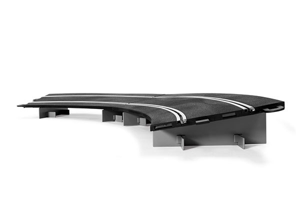 Scalextric c8297  rad 3 banked curve 45° (2 per box)