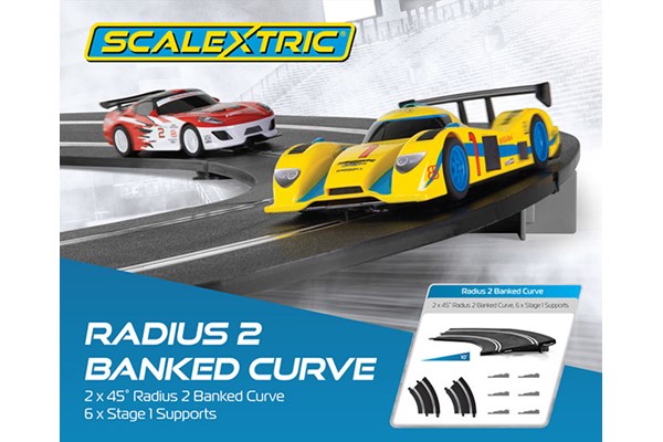 Scalextric c8296  rad 2 banked curve 45° (2 per box) - 3