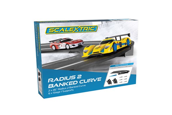 Scalextric c8296  rad 2 banked curve 45° (2 per box) - 2