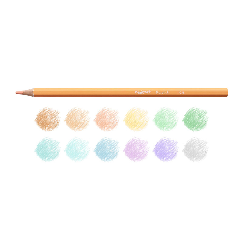 Carioca hexagonal pencils pastel 3,3mm 12 pcs - 3