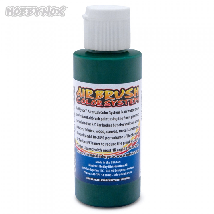 Hobbynox Airbrush Color Transparent Green 60ml - 3