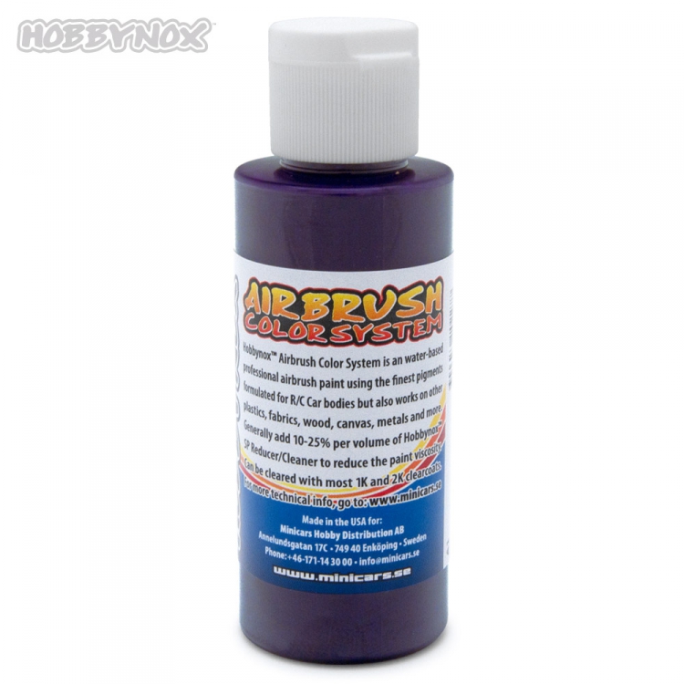 Hobbynox Airbrush Color Transparent Purple 60ml - 3