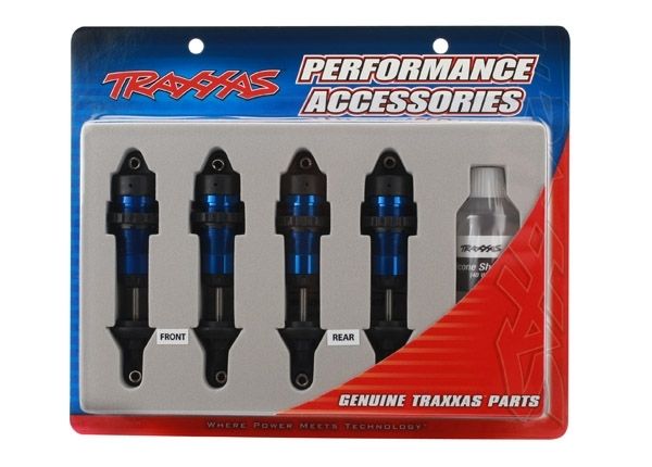 Traxxas 5460A Shocks GTR Complete Aluminium Blue (4) 