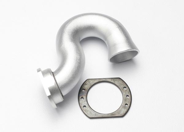 Traxxas 5340X Header, exhaust, spring mount (TRX 2.5, 2.5R 3.3)