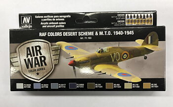 Vallejo 71163 Model air set WWII raf desert colors (8)