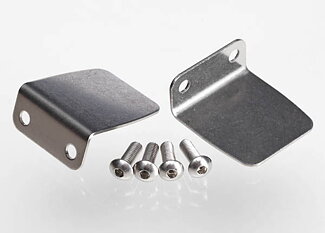 Traxxas 5730 Trim tab (2)/ 4x12mm BCS (stainless) (4)