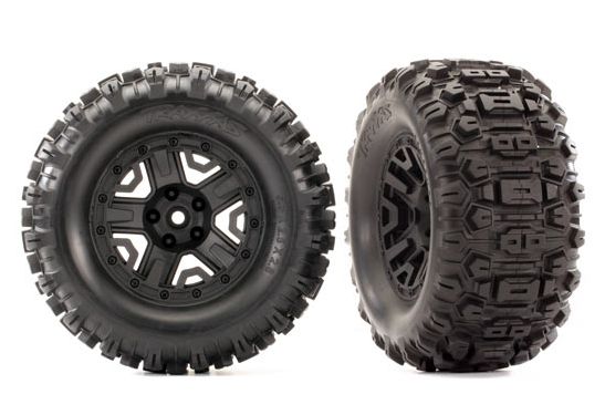 Traxxas 6792 tires & wheels Sledgehammer black 2.8" 4WD