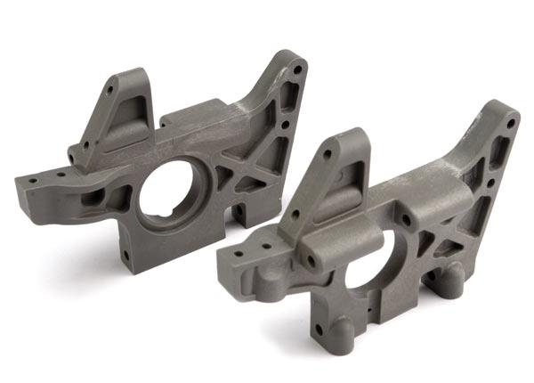 Traxxas 4930R Bulkheads (l & r) (front) (grey)