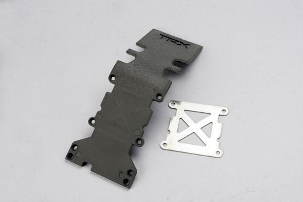 Traxxas 4938A Skidplate, rear gray T-Maxx