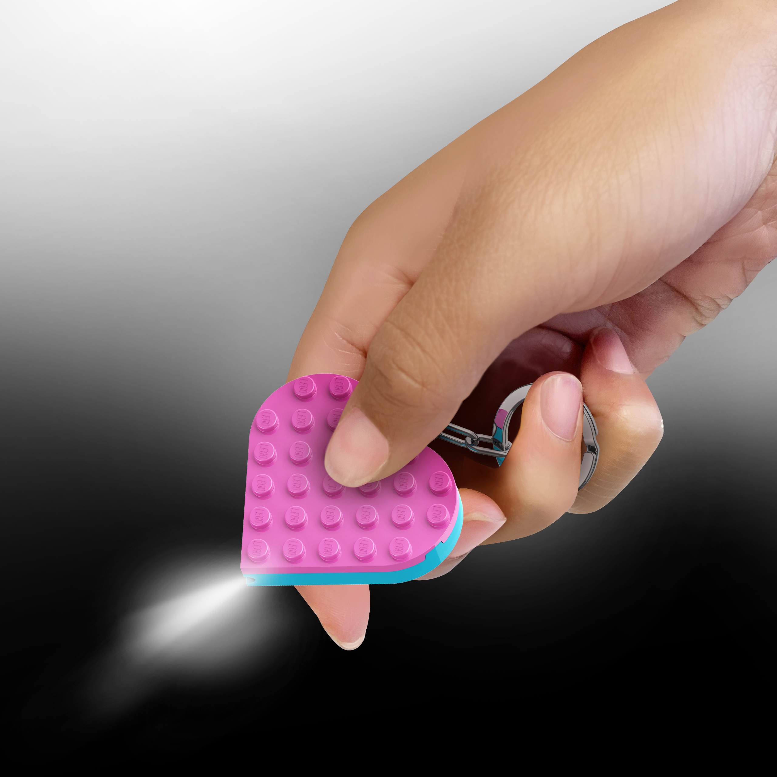 Lego Iconic Heart keychain w/led light - 2