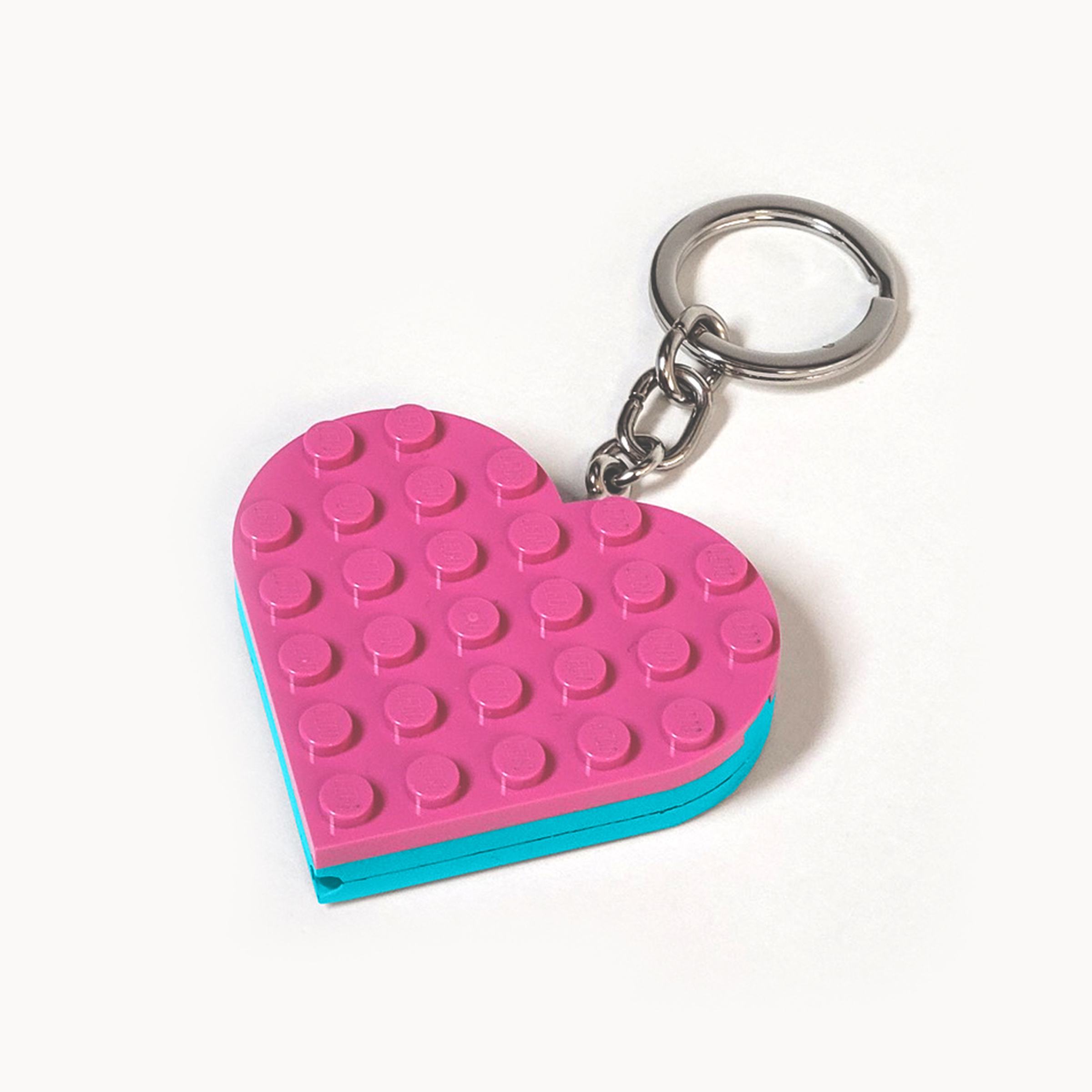 Lego Iconic Heart keychain w/led light