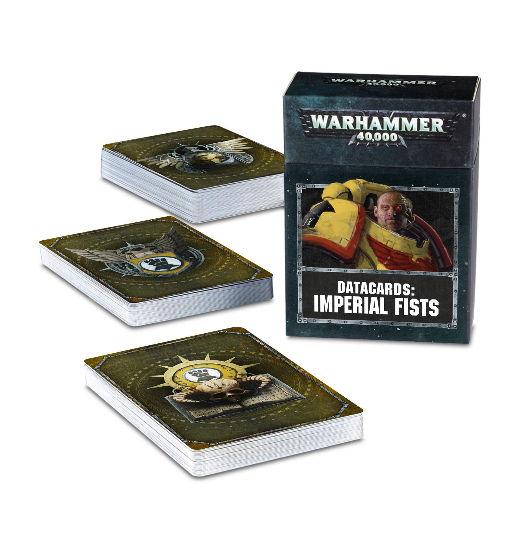 Warhammer 53-48-60 Datacards: Imperial Fists (8th edition)