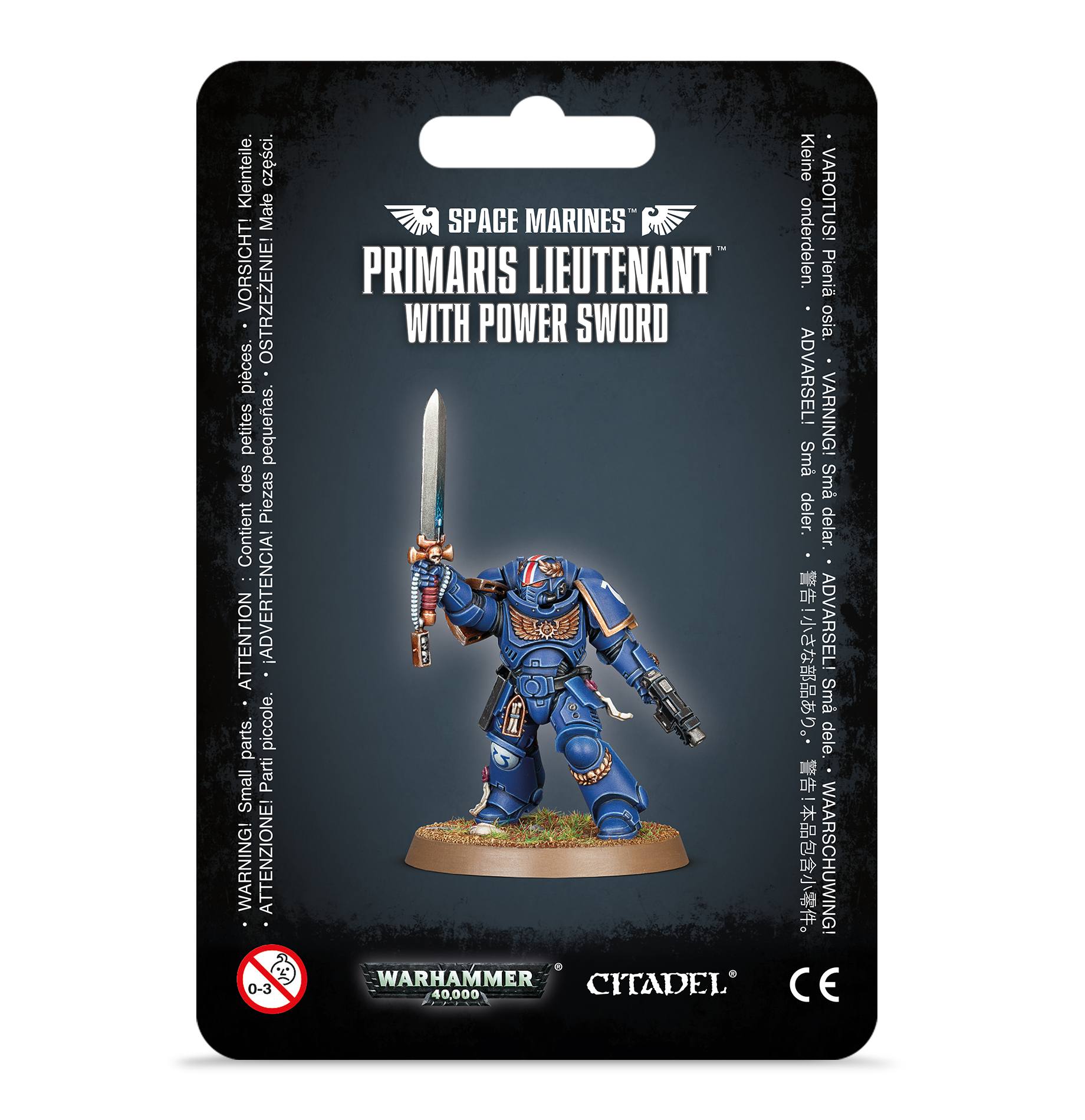 Warhammer 48-84 Space Marines Primaris Lieutenant With Power Sword