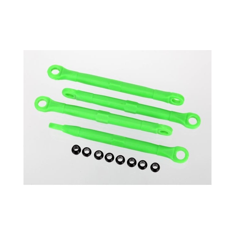 Traxxas 7038A Toe link, front & rear, green (molded composite) (green) (4)/ hollow balls (8)