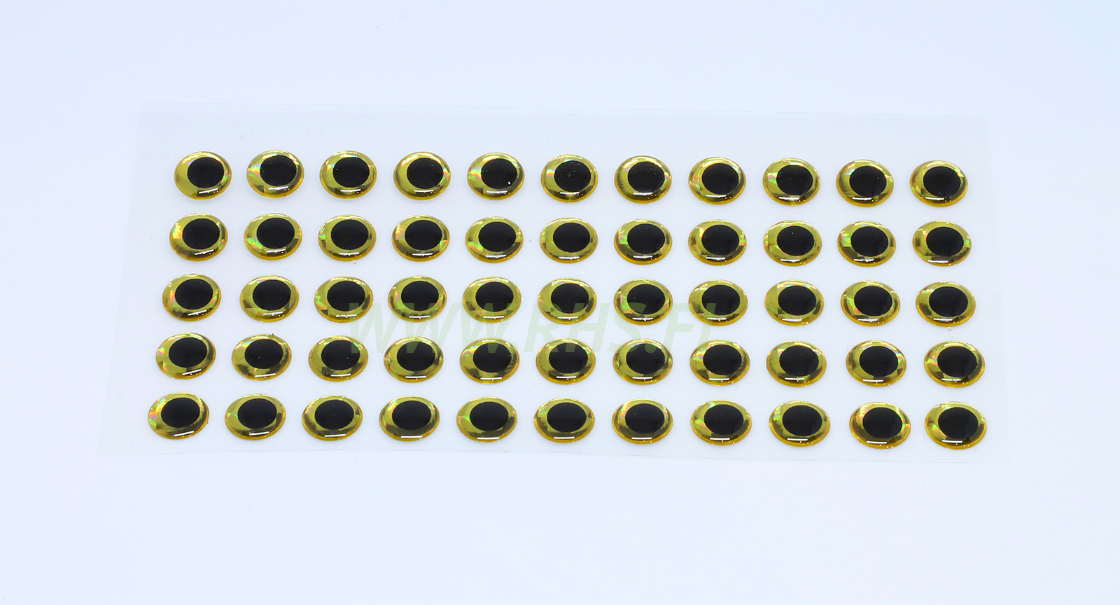 Molded ögon 8mm Guld 10st