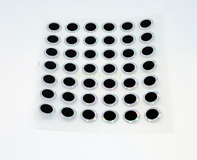 Tape  eyes 13mm Silver