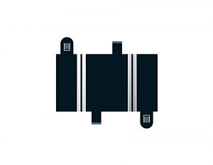 Scalextric C8200 Quarter straight 87mm x 2pcs