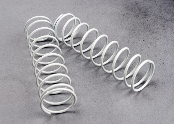 Traxxas 3757X Springs, rear (white) (2)