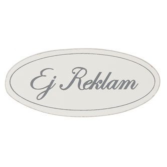 Dörrskylt i trä "Ej reklam" – Different Design