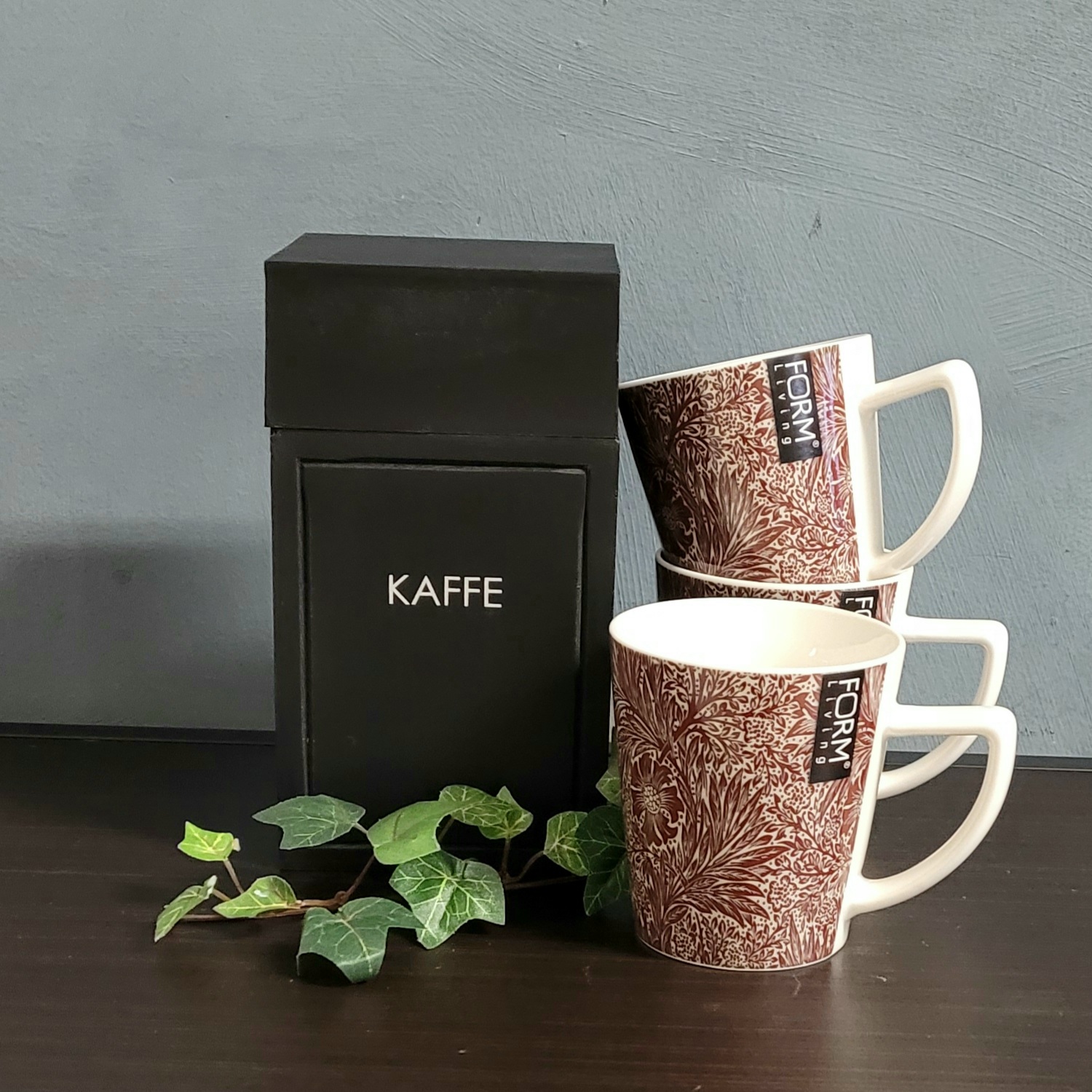 Trälåda "Kaffe", svart - 2