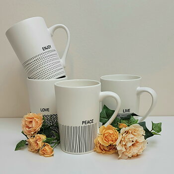 Mugg Love Vit