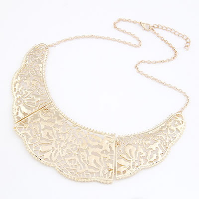 Halsband Gold Hollow Design - 2