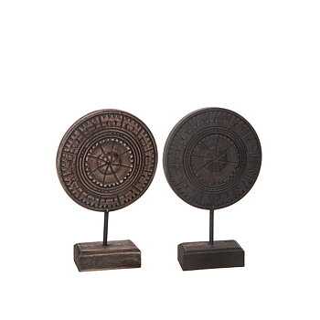 Dekor India mörkbrun, 27 cm