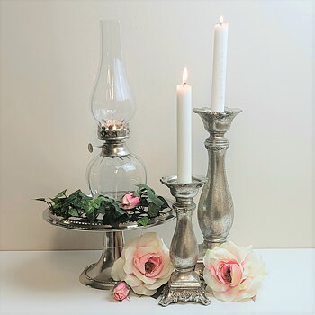 Lamp / Tealight Clear / Silver