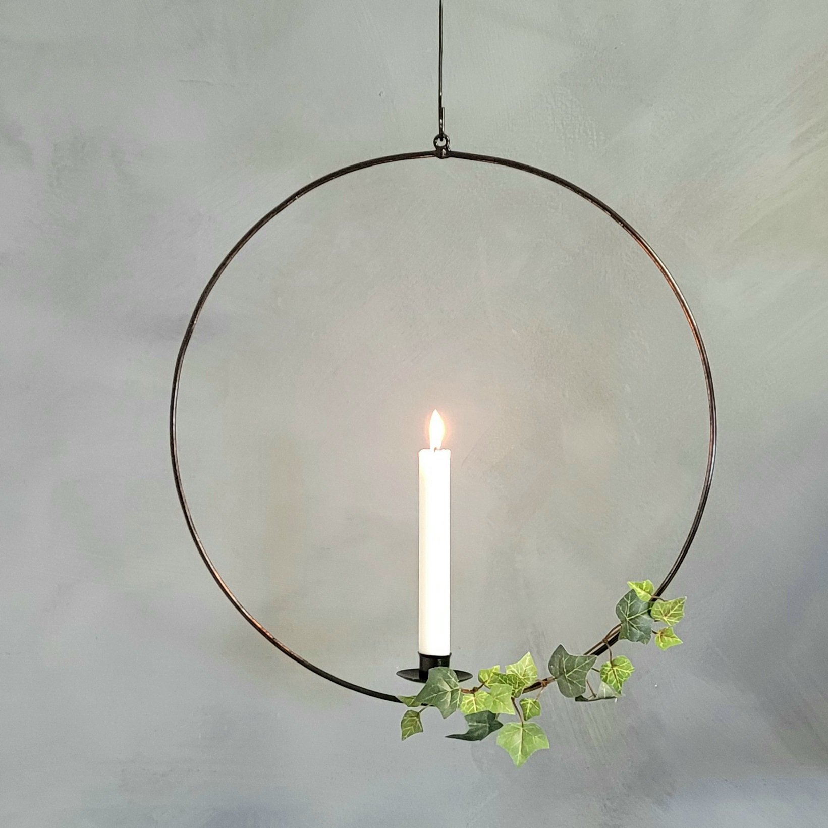 Hanging lantern Sweet, black 40 cm