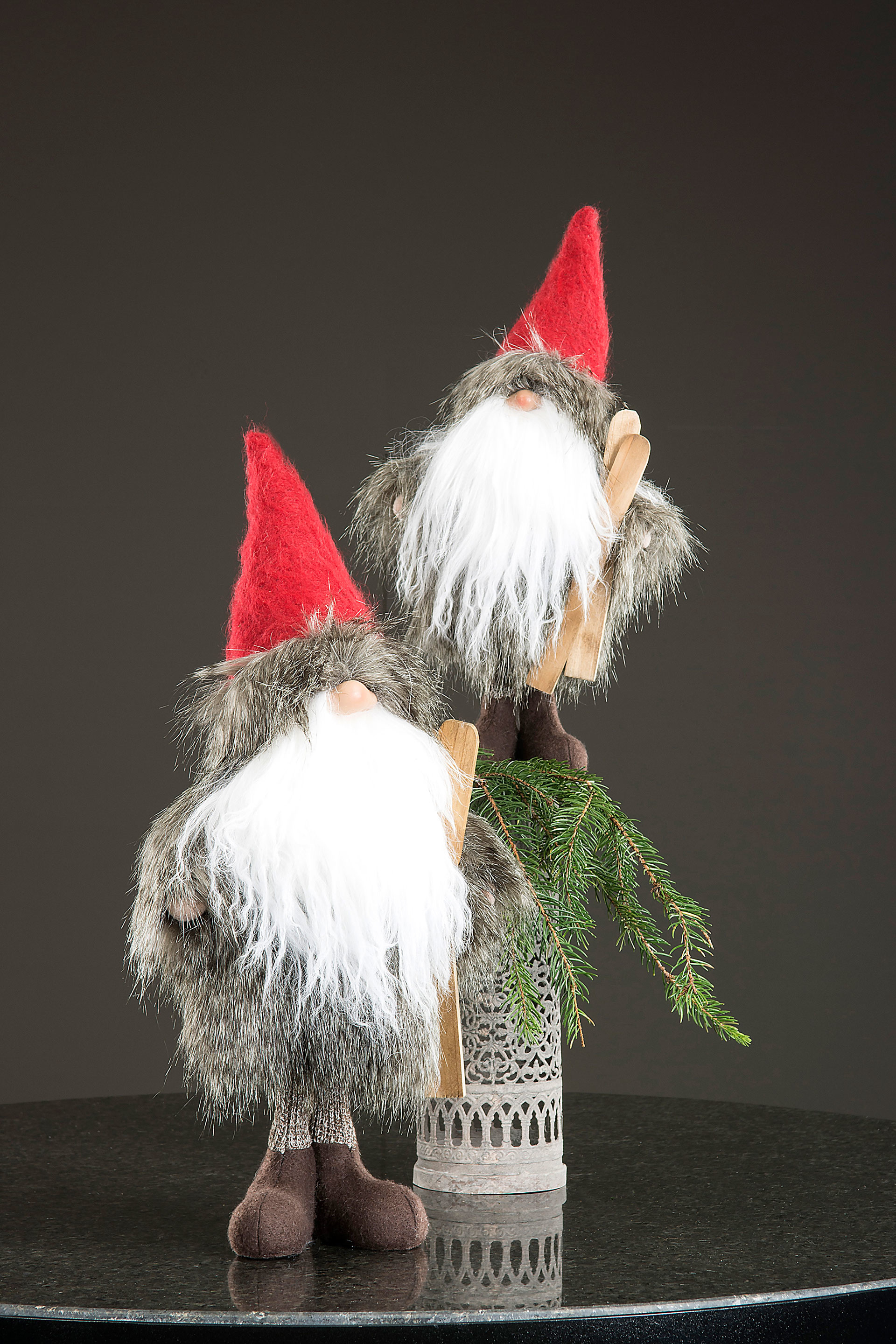 Tomte med skidor, 51 cm - 3