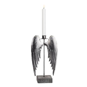 Candle holder Angel wings forging, 28 cm