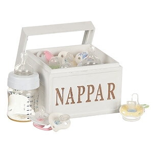 Wooden box "pacifiers"
