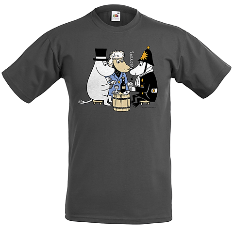 T-shirt Mumin spelar kort