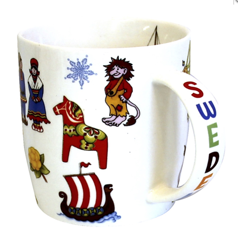 Mug & Bowl Sweden symbols