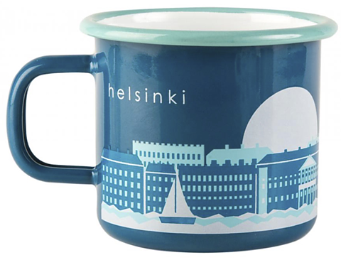 Nordiska HUVUDSTÄDER Emalj Mugg