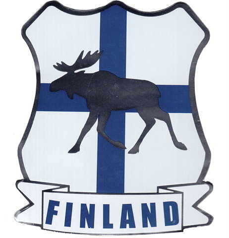Decal Moose Finland Flag