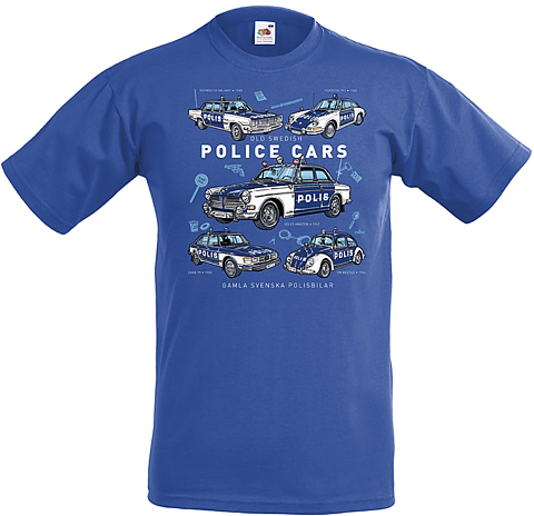 BARN T-shirt Swedish Police Cars
