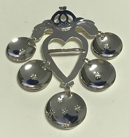 Löva Brosch silver