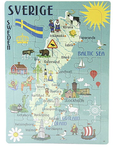 Sweden Puzzle 25x18cm