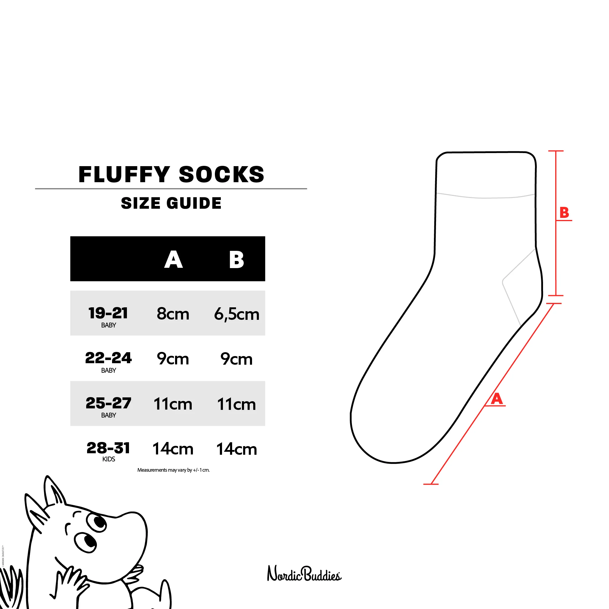 Moomin Fluffy Baby Socks - 3