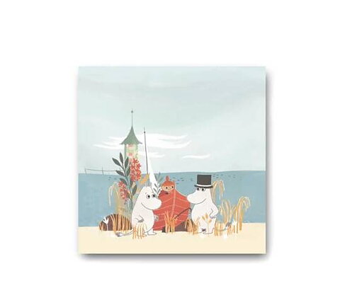  MOOMIN Napkin BOAT ON BEACH OUR SEA