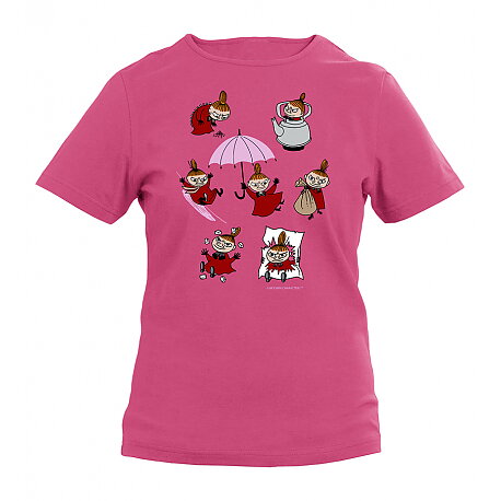 Barn T-shirt Lilla My leker rosa