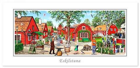 Vykort Eskilstuna Rademarchersmedjorna