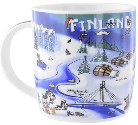 Mug Finland Winter Cartoon