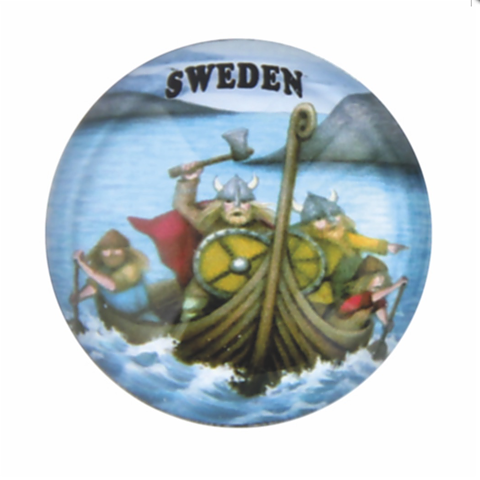 Magnet Glas Sweden Vikingar