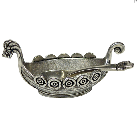 Vikingaskepp med sked 8cm