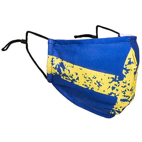 Munskydd  Vuxen Sweden två lager textil 