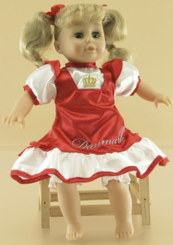 Vinyldocka Danmark 28cm